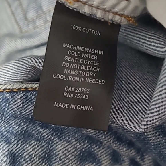 NWT HOUSE OF HARLOW 1960 Wide Leg High Waist Studded Blue Denim Jeans 6 - Picture 8 of 8